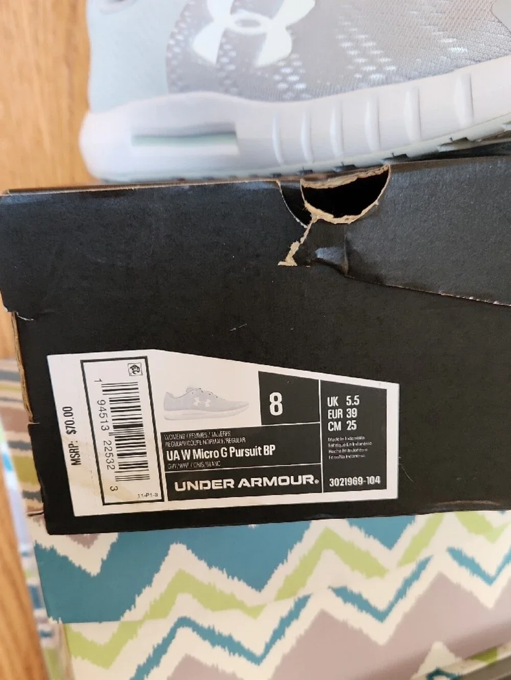 Under Armour Women's Light Gray Athletic Lace-Up Trainers